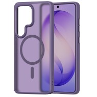 Твърд кейс с MagSafe пръстен за Samsung Galaxy S26 Ultra от Tech-Protect MagMat - Matte Cobalt Violet