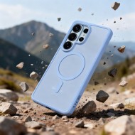 Твърд кейс с MagSafe пръстен за Samsung Galaxy S26 Ultra от Tech-Protect MagMat - Sky Blue