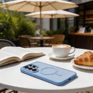 Твърд кейс с MagSafe пръстен за Samsung Galaxy S26 Ultra от Tech-Protect MagMat - Sky Blue