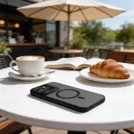 Твърд кейс с MagSafe пръстен за Motorola Moto G57 Power / G67 Power от Tech-Protect MagMat - Matte Black