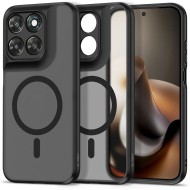 Твърд кейс с MagSafe пръстен за Motorola Moto G67 / G77 от Tech-Protect MagMat - Matte Black