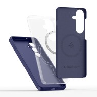 Твърд силиконов кейс с MagSafe за Samsung Galaxy S26 от Tech-Protect Silicone - Cobalt Violet