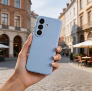 Твърд силиконов кейс с MagSafe за Samsung Galaxy S26 от Tech-Protect Silicone - Sky Blue