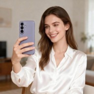 Кожен, активен тефтер за Samsung Galaxy A57 5G от Tech Protect Smart Wallet - Purple