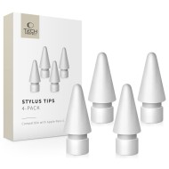 TECH-PROTECT STYLUS TIPS 4-PACK APPLE PENCIL WHITE