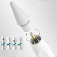 TECH-PROTECT STYLUS TIPS 4-PACK APPLE PENCIL WHITE
