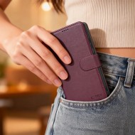 Кожен тефтер за Samsung Galaxy A27 5G  от Tech-Protect Wallet - Mulberry