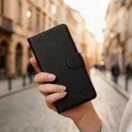 Кожен тефтер за Samsung Galaxy S26 от Tech-Protect Wallet - Black