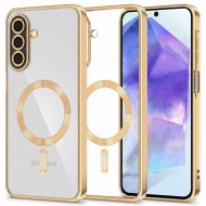Твърд кейс с MagSafe и протектор за камерата на Samsung Galaxy A27 5G от Tech-Protect MagFlex - Shiny Gold
