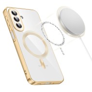 Твърд кейс с MagSafe и протектор за камерата на Samsung Galaxy A27 5G от Tech-Protect MagFlex - Shiny Gold