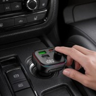 TECH-PROTECT CC07 3-PORT CAR CHARGER PD 54W + TRANSMITER FM BLUETOOTH BLACK
