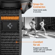 SPIGEN ATHLEX AIR GARMIN QUICK RELEASE 22 MM ACTIVE BLACK/ORANGE