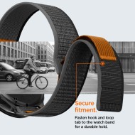 SPIGEN ATHLEX AIR GARMIN QUICK RELEASE 22 MM ACTIVE BLACK/ORANGE