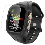 SPIGEN LIQUID AIR PRO & TEMPERED GLASS APPLE WATCH ULTRA 1 / 2 / 3 (49 MM) BLACK
