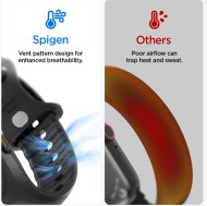 SPIGEN LIQUID AIR PRO & TEMPERED GLASS APPLE WATCH ULTRA 1 / 2 / 3 (49 MM) BLACK