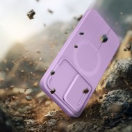 Удароустойчив кейс с MagSafe и капак на камерата за Samsung Galaxy A57 от Tech Protect Kevlar Aura - Violet