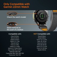 SPIGEN ATHLEX AIR GARMIN QUICKFIT 22 MM ACTIVE BLACK/ORANGE
