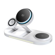 TECH-PROTECT A51 ARCTICBOOST 3IN1 MAGNETIC MAGSAFE WIRELESS CHARGER 25W QI2.2 WHITE