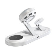 TECH-PROTECT A51 ARCTICBOOST 3IN1 MAGNETIC MAGSAFE WIRELESS CHARGER 25W QI2.2 WHITE