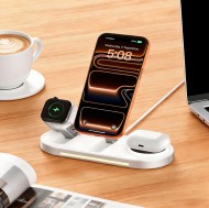 TECH-PROTECT A51 ARCTICBOOST 3IN1 MAGNETIC MAGSAFE WIRELESS CHARGER 25W QI2.2 WHITE