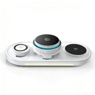 TECH-PROTECT A51 ARCTICBOOST 3IN1 MAGNETIC MAGSAFE WIRELESS CHARGER 25W QI2.2 WHITE